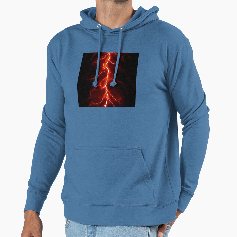 Red Thunder Hoodie - Fun Novelty Design Unisex - T-Shirt, Sweatshirt, Hoodie