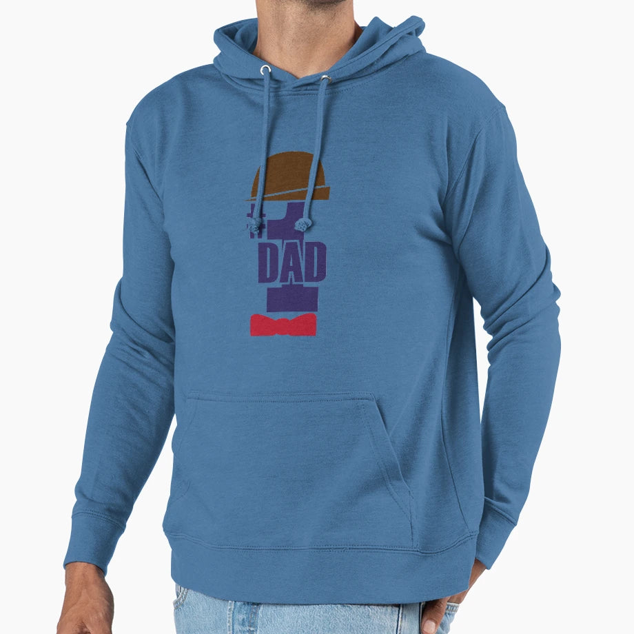 Funny Fathers Day Number 1 Dad Best Hoodie - Novelty Apparel Men Women - T-Shirt, Sweatshirt, Hoodie