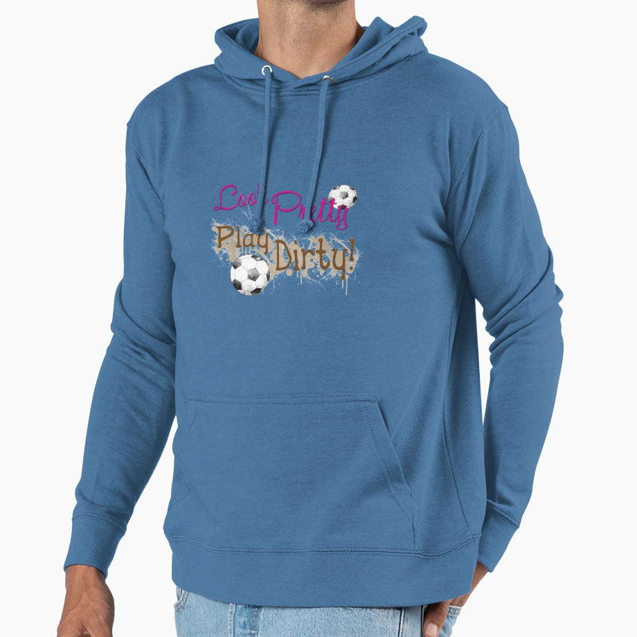 Soccer Chick Hoodie - Novelty Apparel for Adults - T-Shirt, Sweatshirt, Hoodie