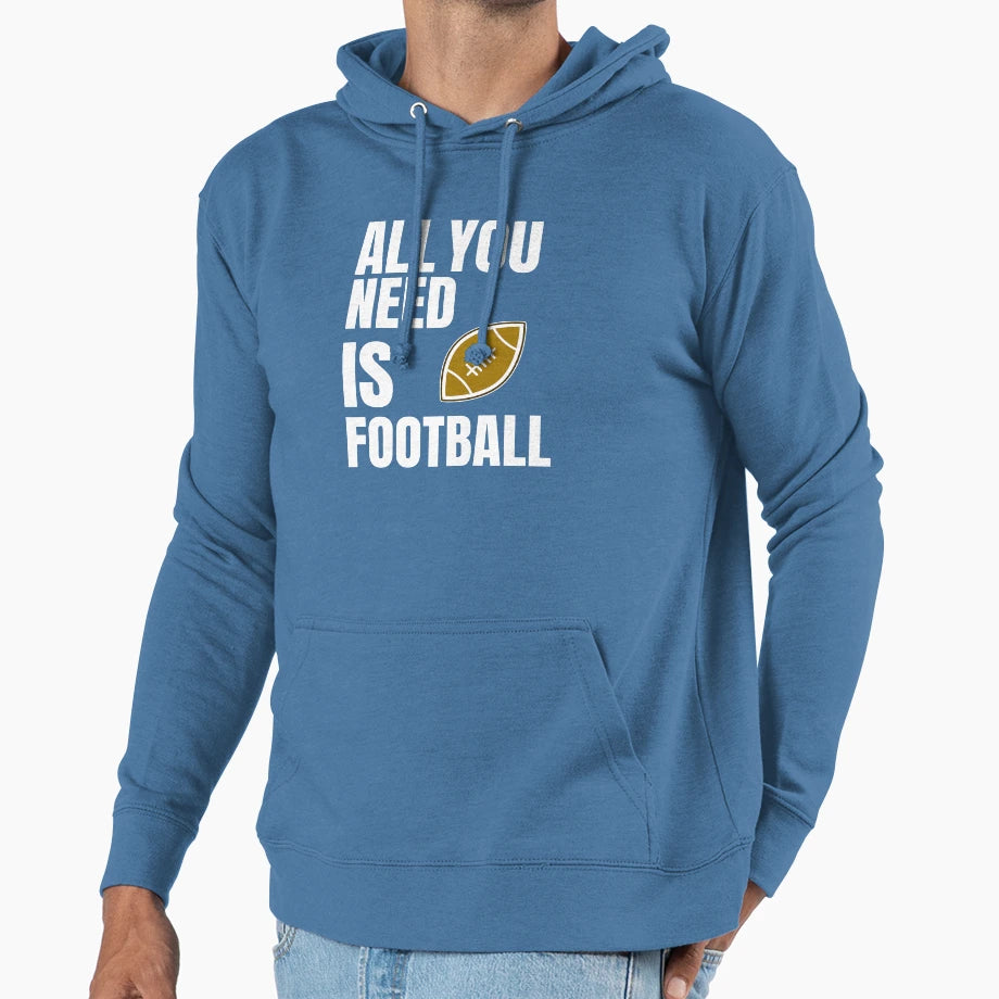Football Lover Hoodie - Custom Art Print for Adults - T-Shirt, Sweatshirt, Hoodie