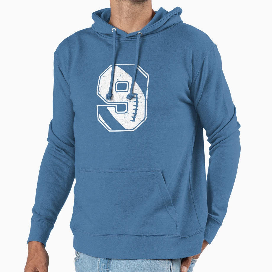 Football 9 Hoodie - Graphic Print for Adults - T-Shirt, Sweatshirt, Hoodie