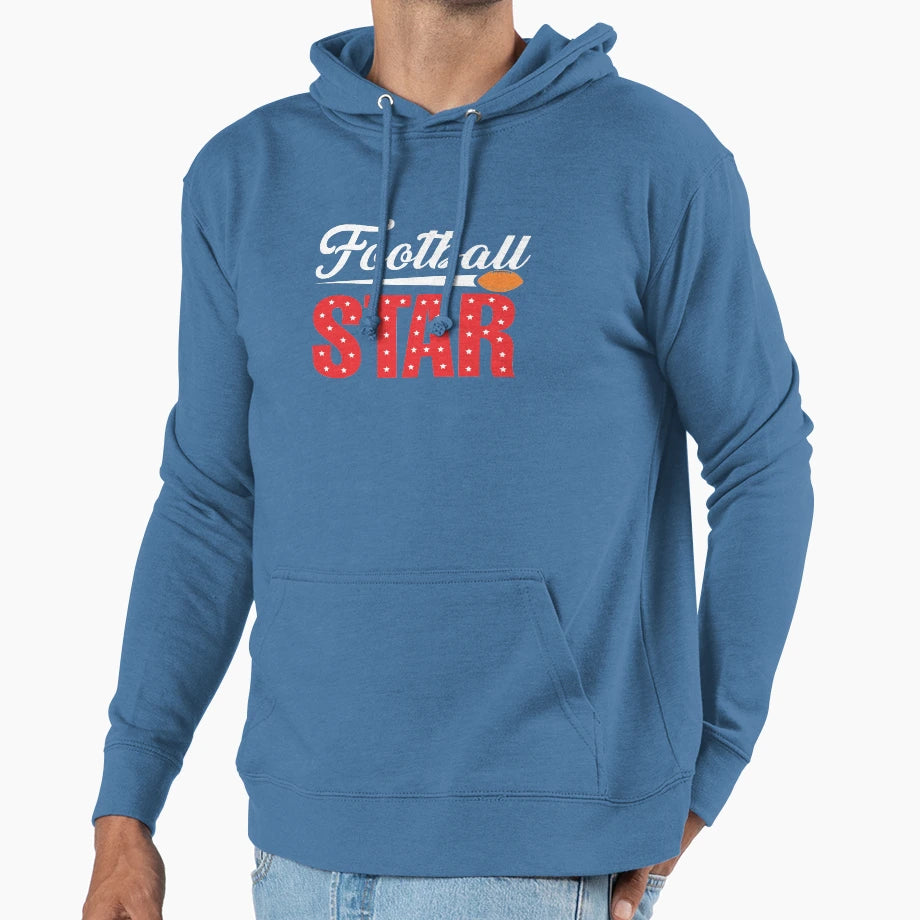 Football Star Gift Hoodie - Fun Novelty Design Unisex - T-Shirt, Sweatshirt, Hoodie