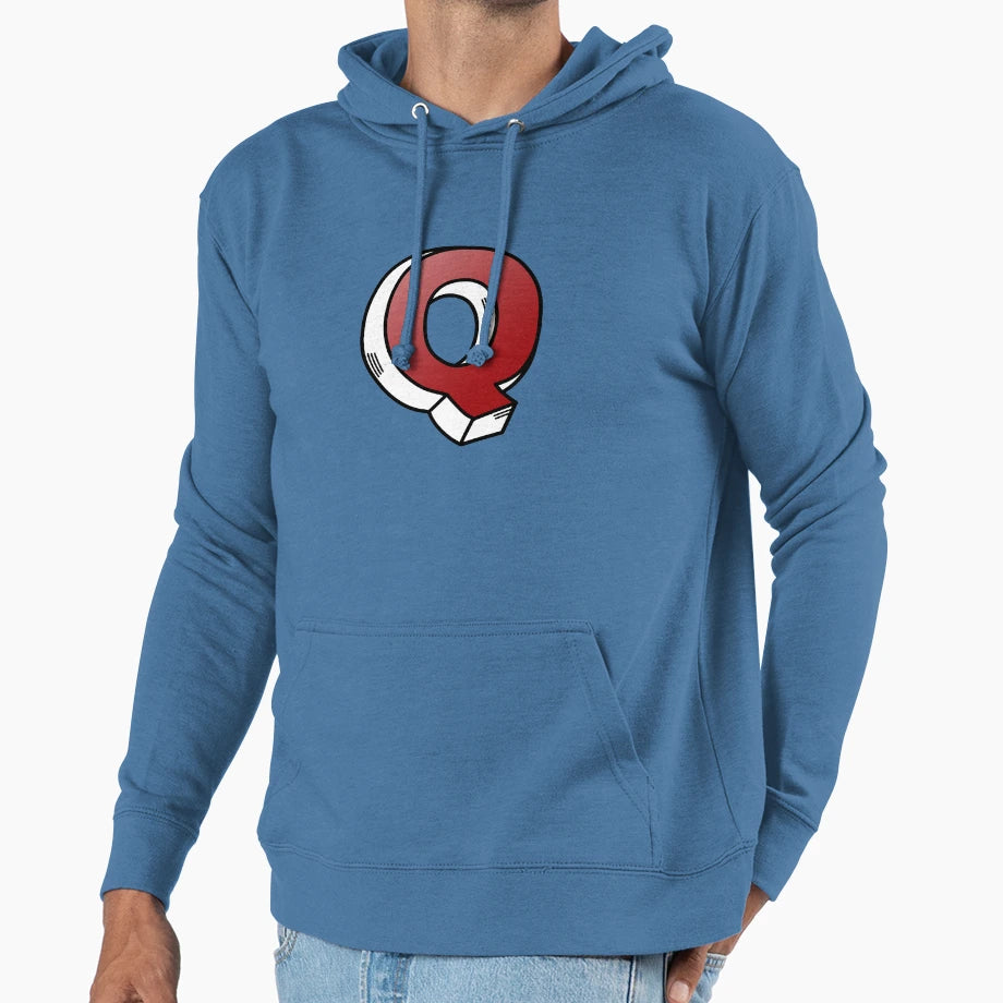 Letter Q Hoodie - Novelty Apparel for Adults - T-Shirt, Sweatshirt, Hoodie