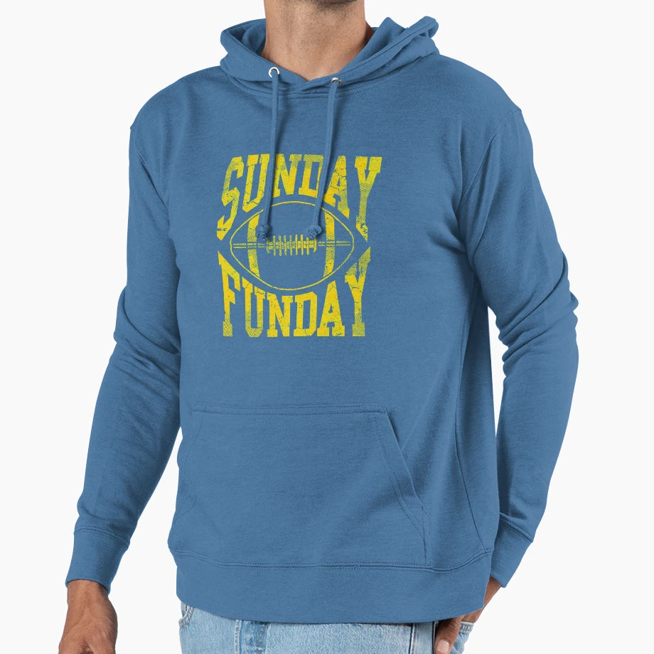 Sunday Funday Football Hoodie - Streetwear Style for Adults - T-Shirt, Sweatshirt, Hoodie