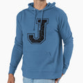 J Letter Hoodie - Fun Novelty Design for Adults - T-Shirt, Sweatshirt, Hoodie