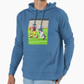 Two American Football Players Running Hoodie - Streetwear Style Men Women - T-Shirt, Sweatshirt, Hoodie