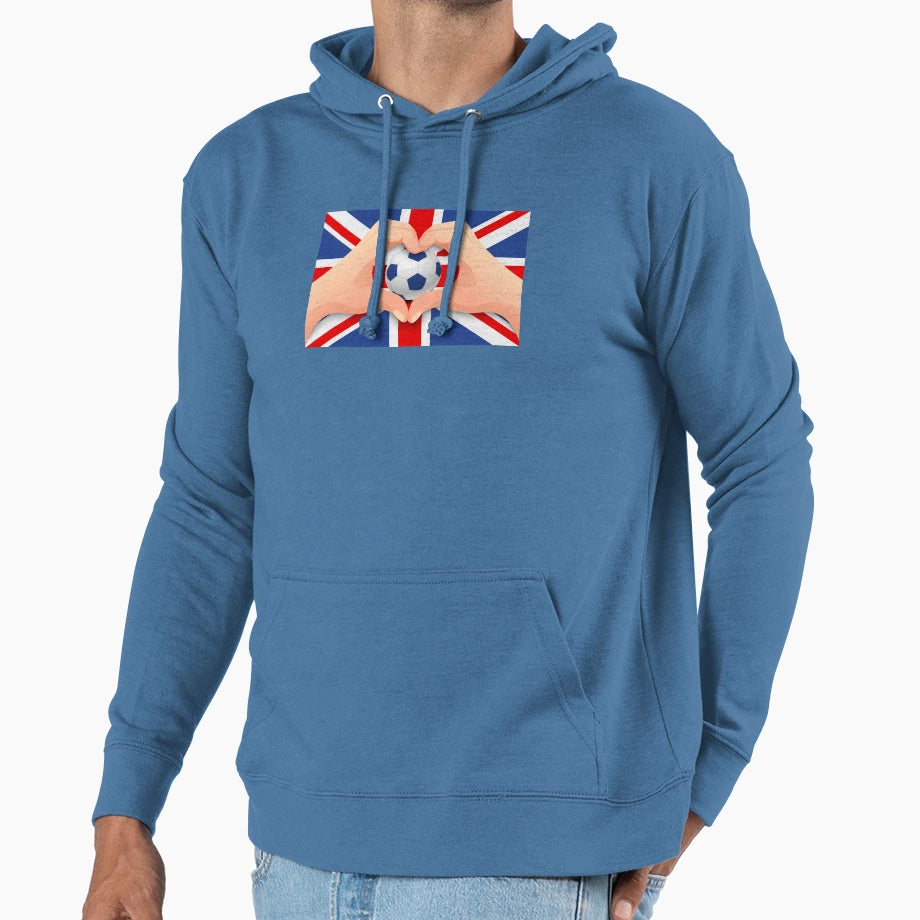 Football Love Hoodie - Trendy Graphic for Adults - T-Shirt, Sweatshirt, Hoodie