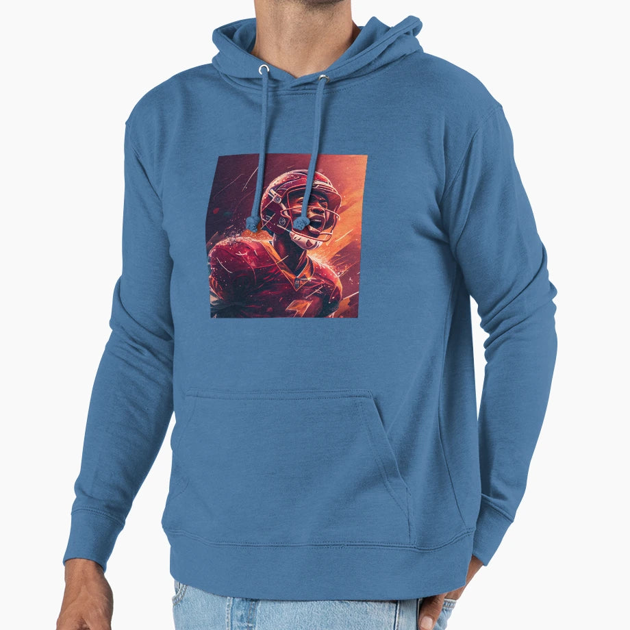 Quarterback General Charging American Hoodie - Casual Everyday Wear Unisex - T-Shirt, Sweatshirt, Hoodie