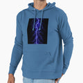 Blue Lightning Hoodie - Fun Novelty Design Unisex - T-Shirt, Sweatshirt, Hoodie