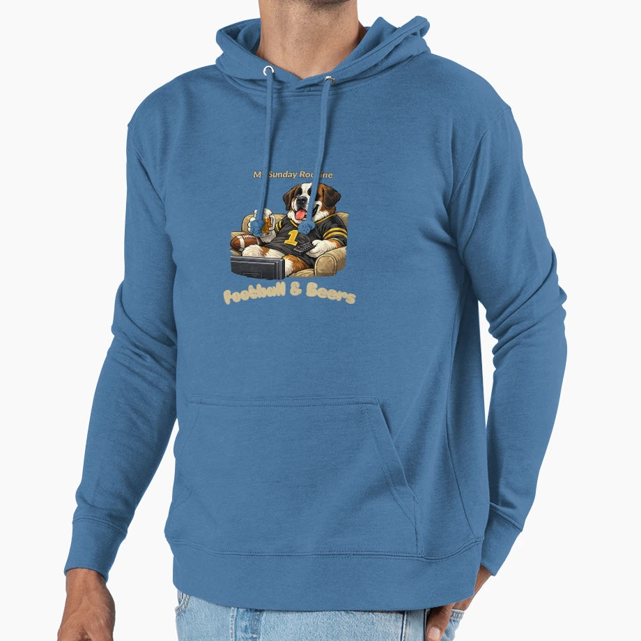 New Orleans Saints Sunday Football Beers Hoodie - Trendy Graphic Men Women - T-Shirt, Sweatshirt, Hoodie