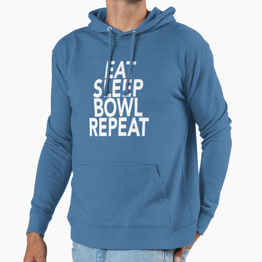 Eat Sleep Bowl Repeat Funny Gift T-Shirt - Unique Graphic for Adults - T-Shirt, Sweatshirt, Hoodie