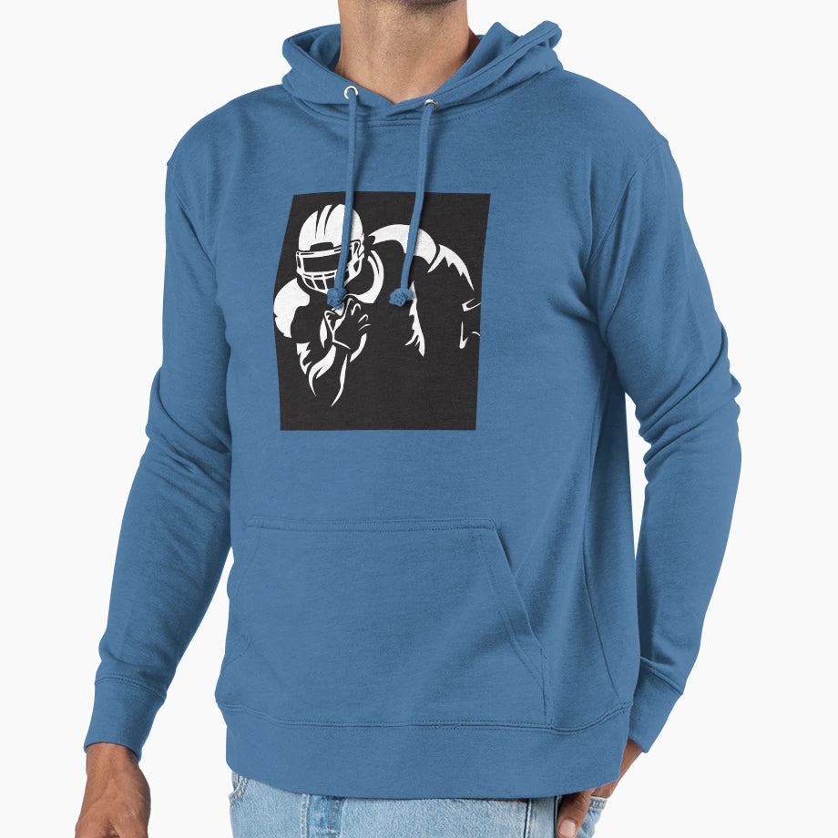 Football Hoodie - Unique Graphic Unisex - T-Shirt, Sweatshirt, Hoodie