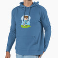 Illustration Caucasian Soccer Player Hoodie - Minimalist Print Unisex - T-Shirt, Sweatshirt, Hoodie