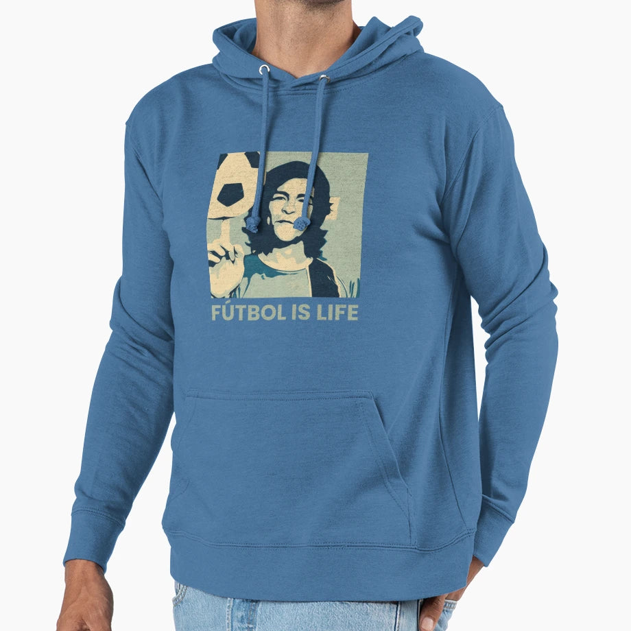 Futbol Is Life31 Hoodie - Casual Everyday Wear for Adults - T-Shirt, Sweatshirt, Hoodie