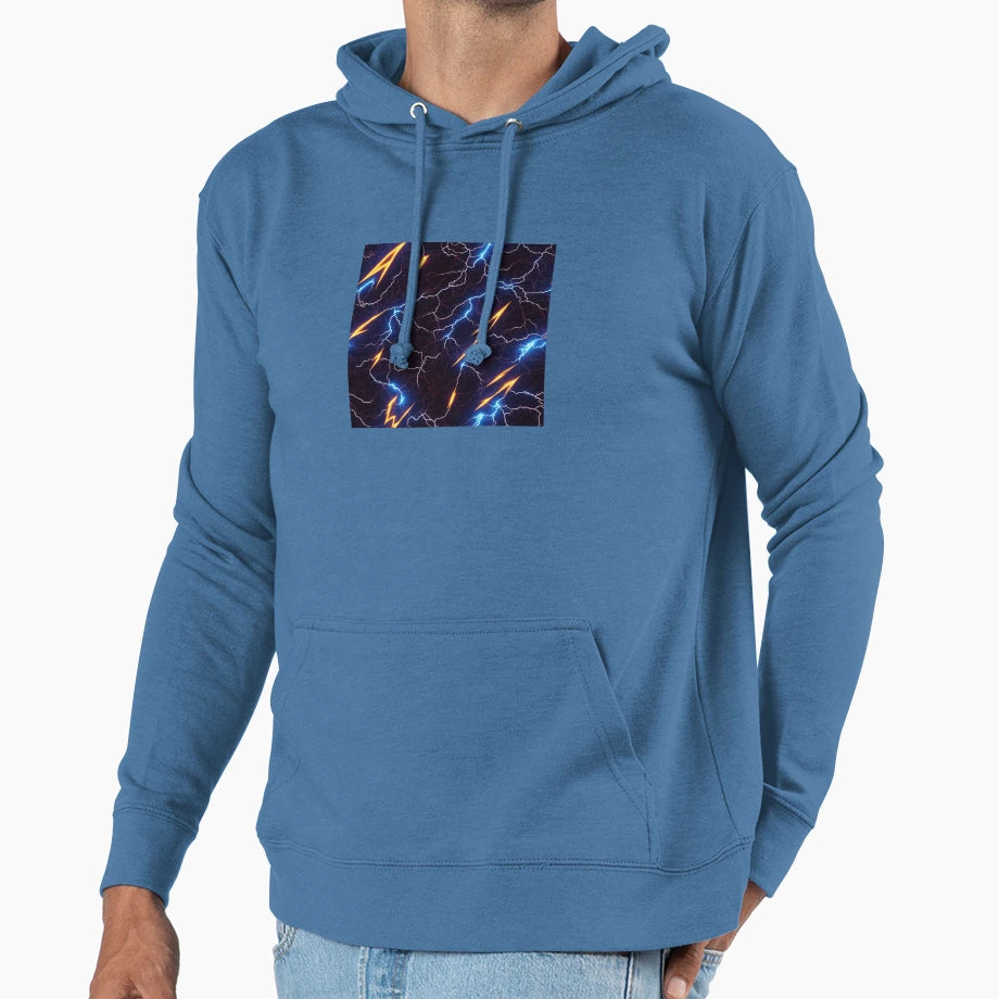 Electricity Lightning Bolts Hoodie - Casual Everyday Wear for Adults - T-Shirt, Sweatshirt, Hoodie