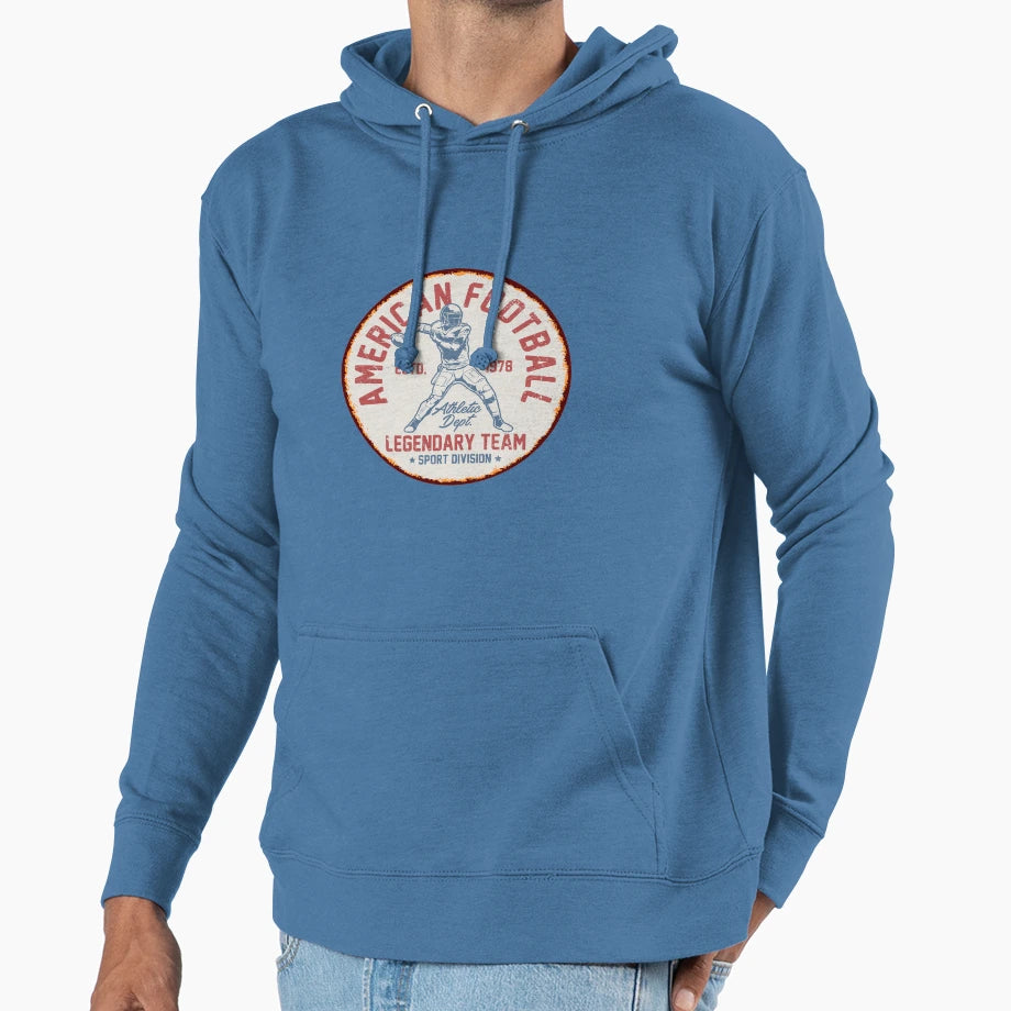 Legendary American Football Team Sport Hoodie - Unique Graphic Men Women - T-Shirt, Sweatshirt, Hoodie