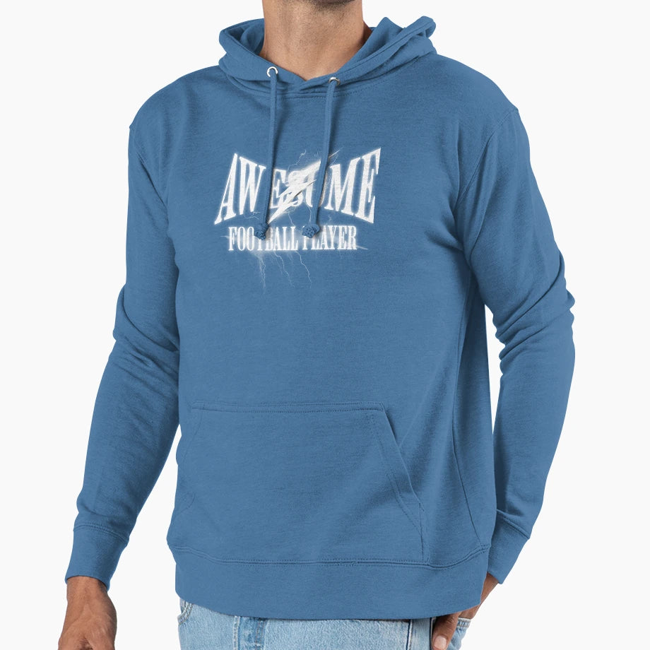Awesome Football Player Hoodie - Aesthetic Graphic Unisex - T-Shirt, Sweatshirt, Hoodie