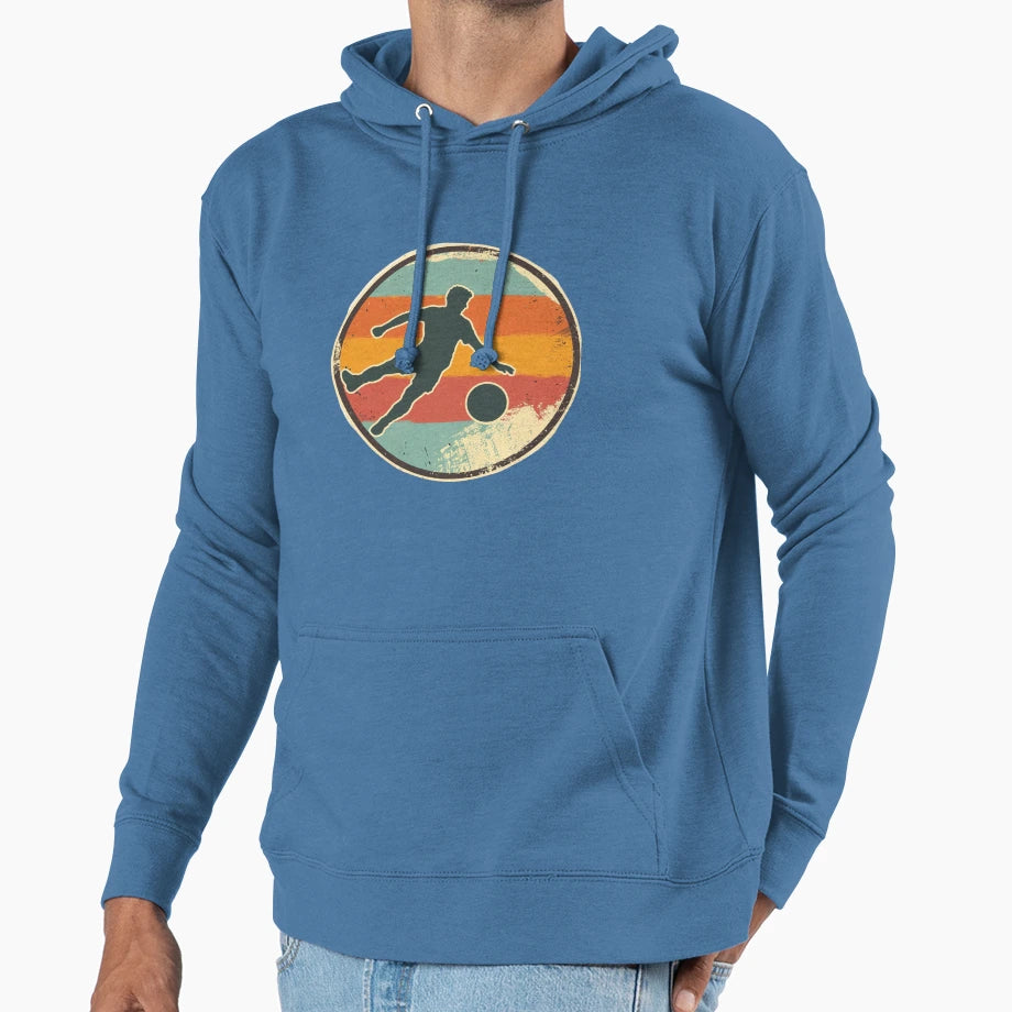 Soccer Kick Football Art Sports Lovers Hoodie - Streetwear Style for Adults - T-Shirt, Sweatshirt, Hoodie
