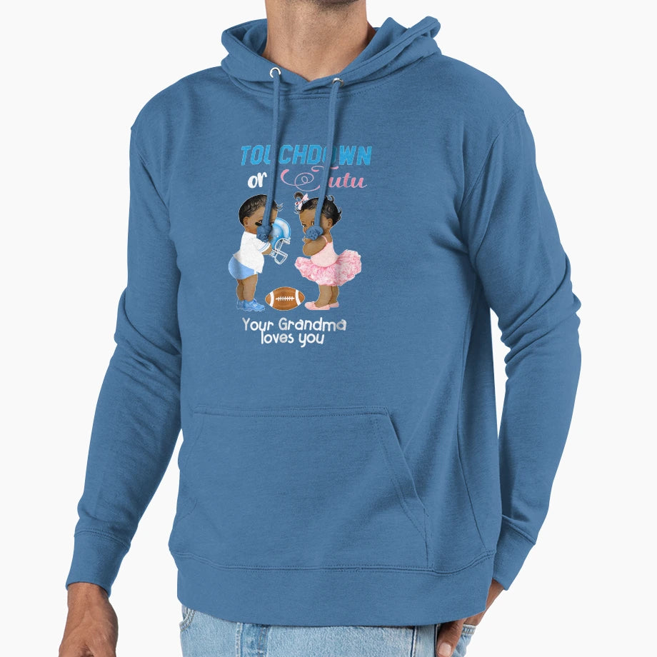 Ethnic Touchdown Or Tutu Your Grandma Hoodie - Trendy Graphic Men Women - T-Shirt, Sweatshirt, Hoodie