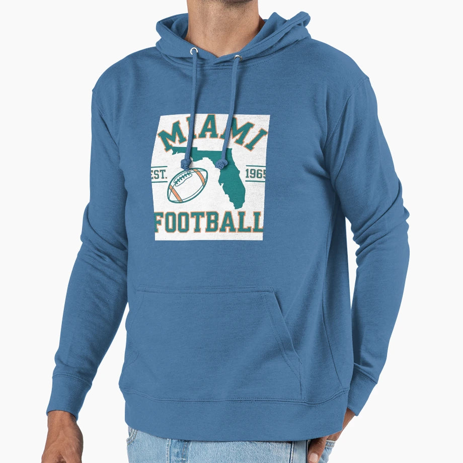 Miami Dolphins Hoodie - Fun Novelty Design for Adults - T-Shirt, Sweatshirt, Hoodie