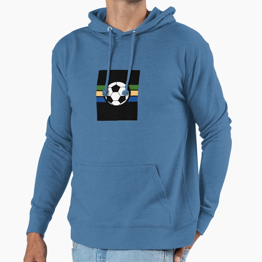 Football World Ball Long Ball Game Hoodie - Minimalist Print Men Women - T-Shirt, Sweatshirt, Hoodie