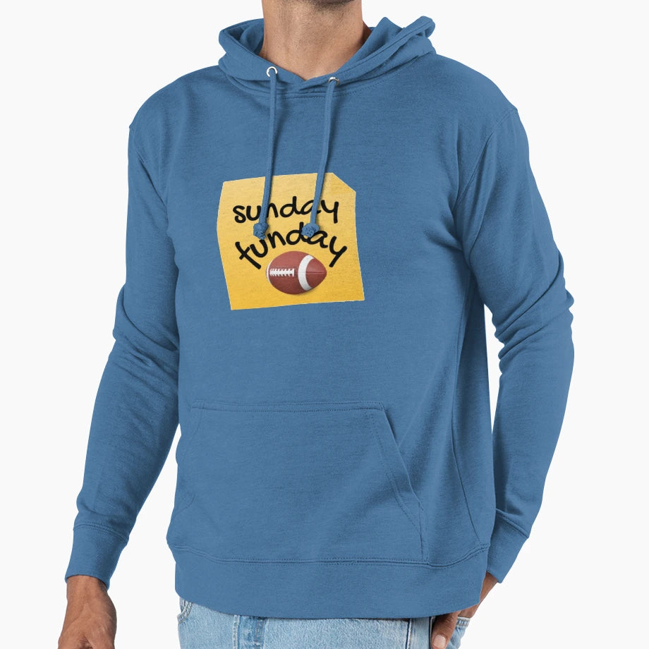Sunday Funday Hoodie - Minimalist Print for Adults - T-Shirt, Sweatshirt, Hoodie