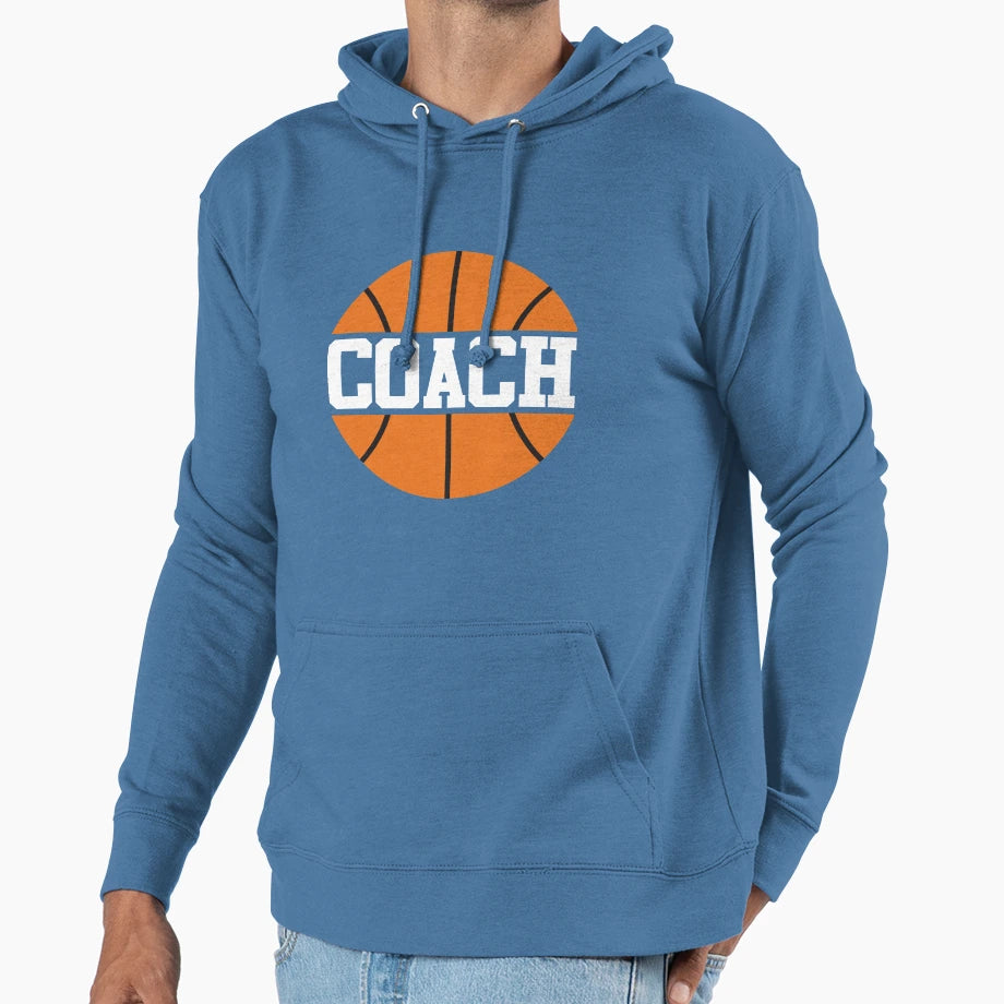 Basketball Coach And Basketball Team Hoodie - Fun Novelty Design Men Women - T-Shirt, Sweatshirt, Hoodie