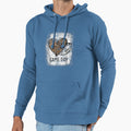 Game Day Leopard Heart Football Lovers Hoodie - Trendy Graphic Men Women - T-Shirt, Sweatshirt, Hoodie