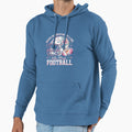 Football Never Underestimate Who Hoodie - Minimalist Print for Adults - T-Shirt, Sweatshirt, Hoodie