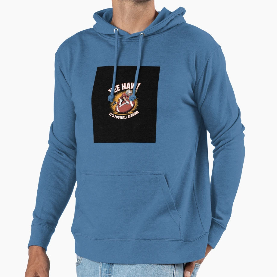 Yee Haw Its Football Season Hoodie - Custom Art Print Men Women - T-Shirt, Sweatshirt, Hoodie