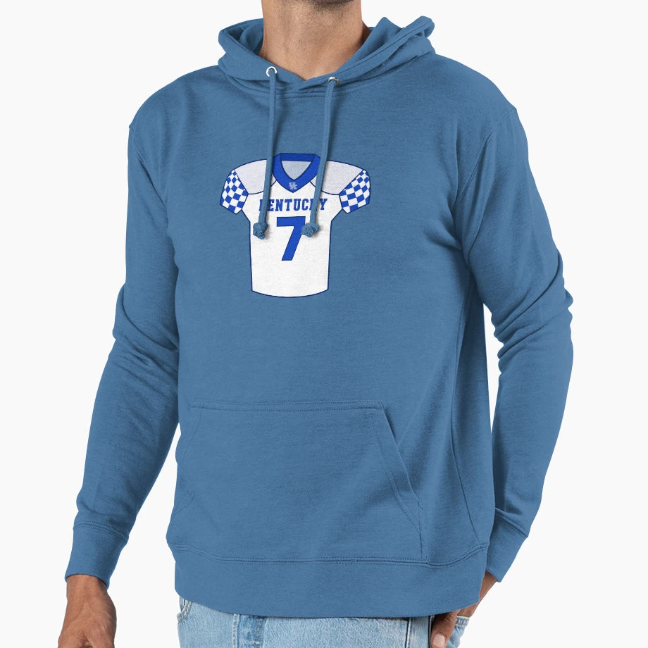 University Kentucky Jersey Uk Hoodie - Custom Art Print for Adults - T-Shirt, Sweatshirt, Hoodie