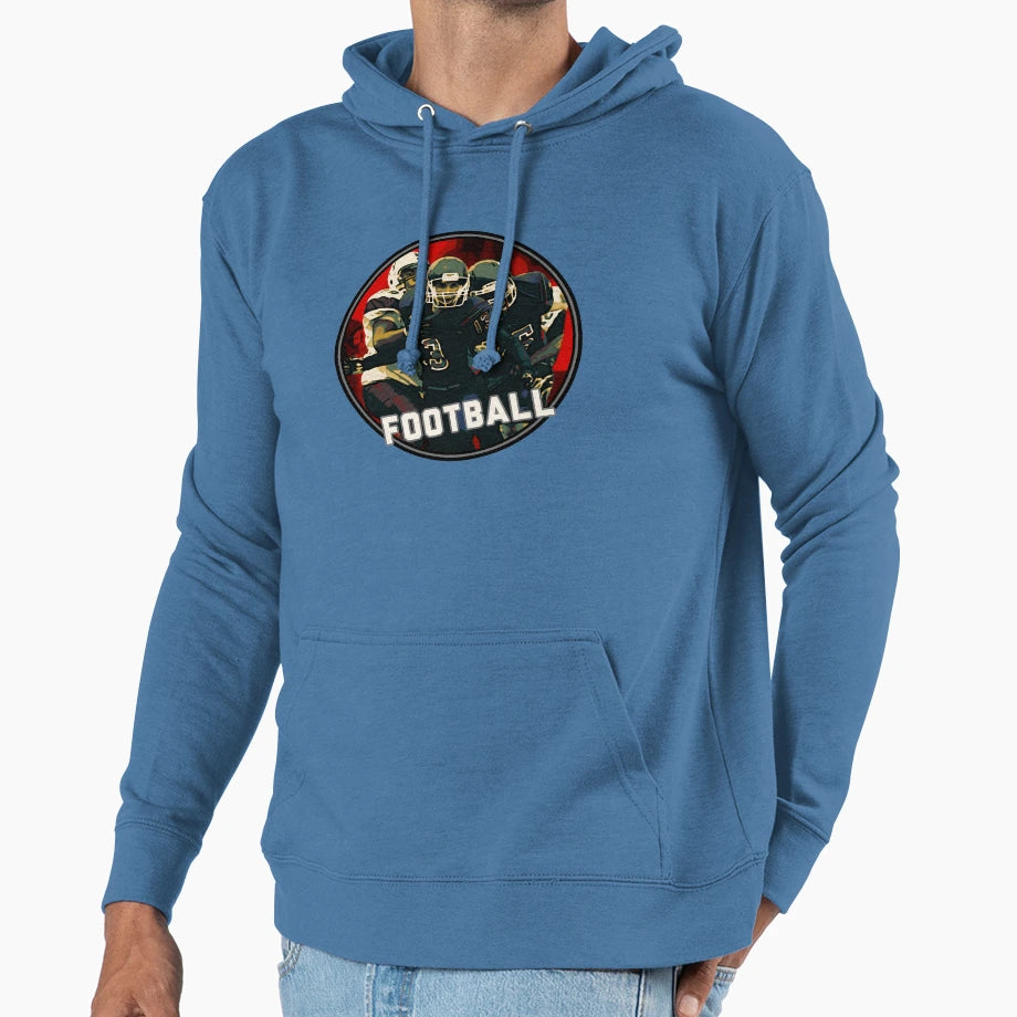 Football Season Red Art Helmet T-Shirt - Aesthetic Graphic for Adults - T-Shirt, Sweatshirt, Hoodie