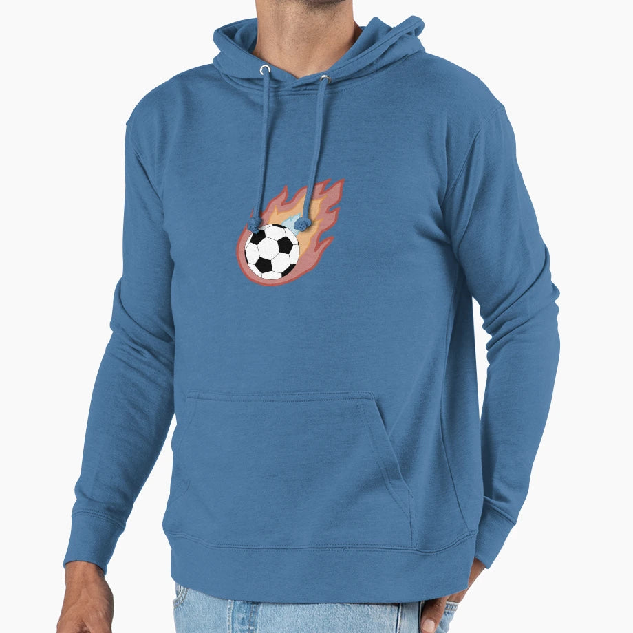Soccer Ball Comet Hoodie - Graphic Print for Adults - T-Shirt, Sweatshirt, Hoodie