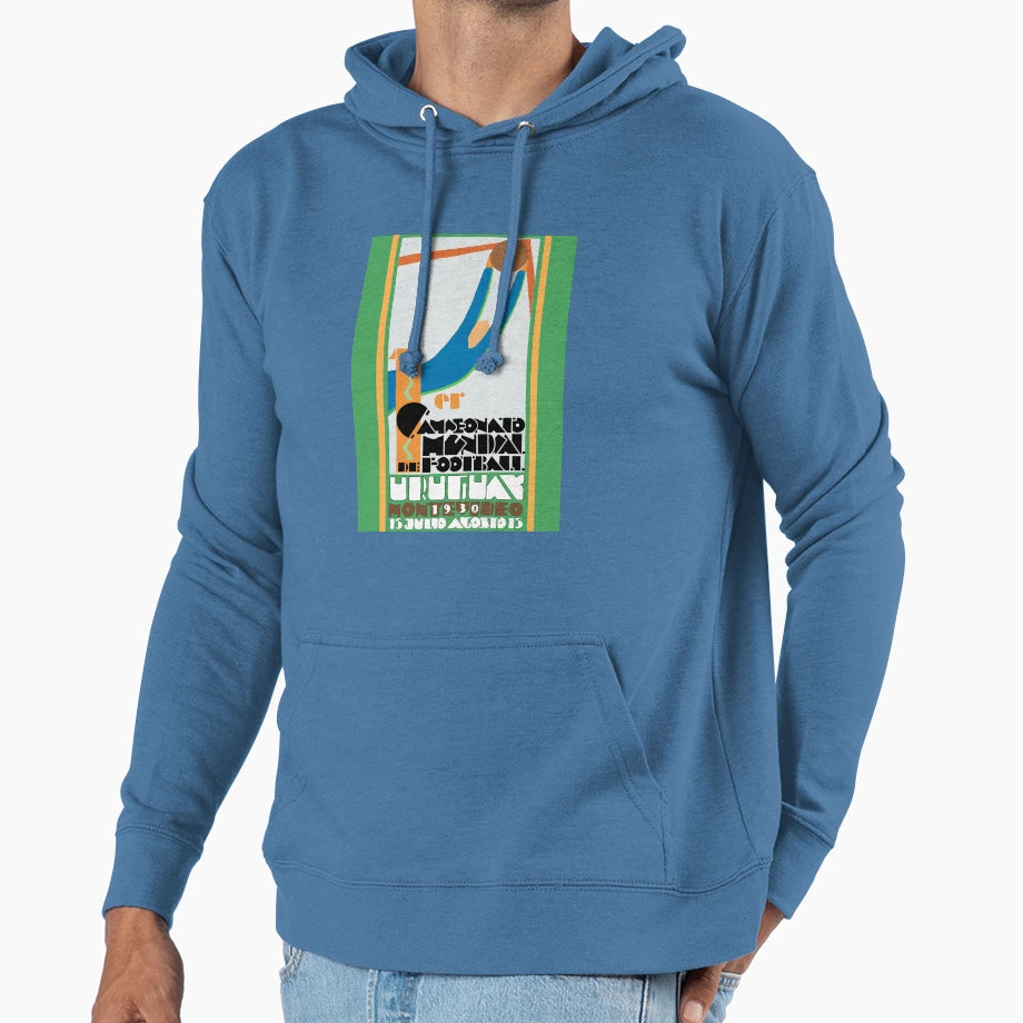 Football World Cup 1930 Hoodie - Minimalist Print Men Women - T-Shirt, Sweatshirt, Hoodie