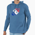 Rugby France Flag Football Ball Funy Hoodie - Minimalist Print Men Women - T-Shirt, Sweatshirt, Hoodie
