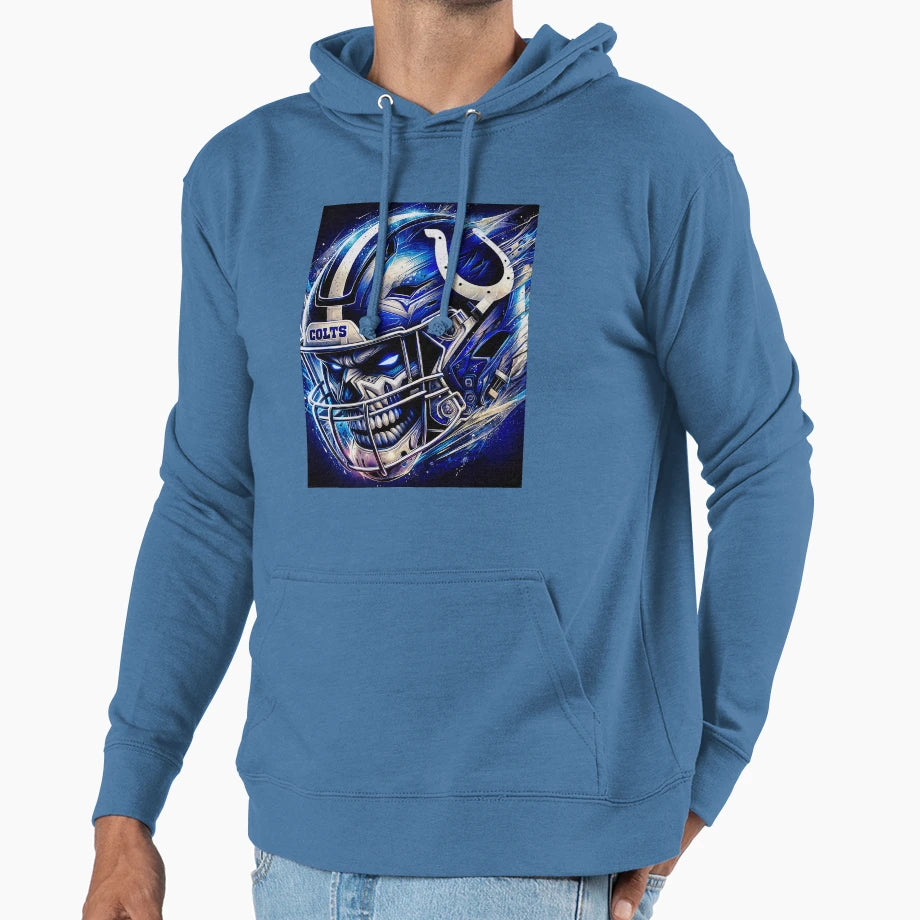 Colts Mural Type Art Hoodie - Unique Graphic for Adults - T-Shirt, Sweatshirt, Hoodie