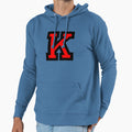 Letter K Black Red Hoodie - Aesthetic Graphic Unisex - T-Shirt, Sweatshirt, Hoodie