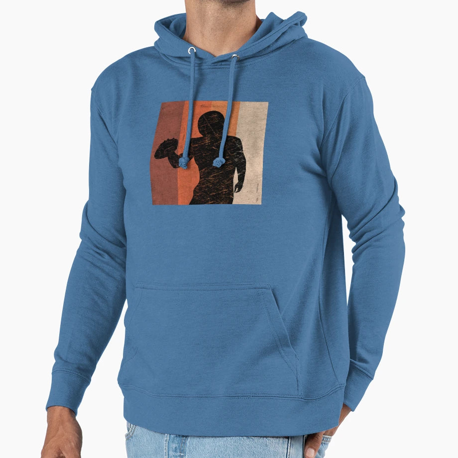 Football Player Hoodie - Custom Art Print Unisex - T-Shirt, Sweatshirt, Hoodie