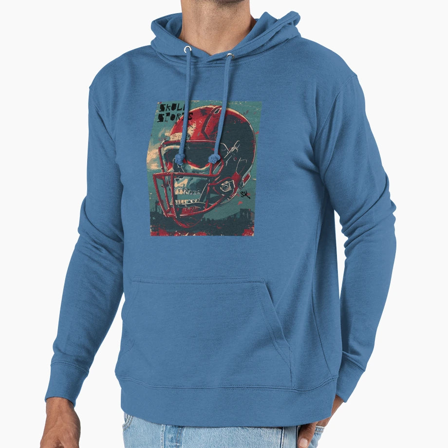 American Football Skull Skull Skull Hoodie - Novelty Apparel Men Women - T-Shirt, Sweatshirt, Hoodie