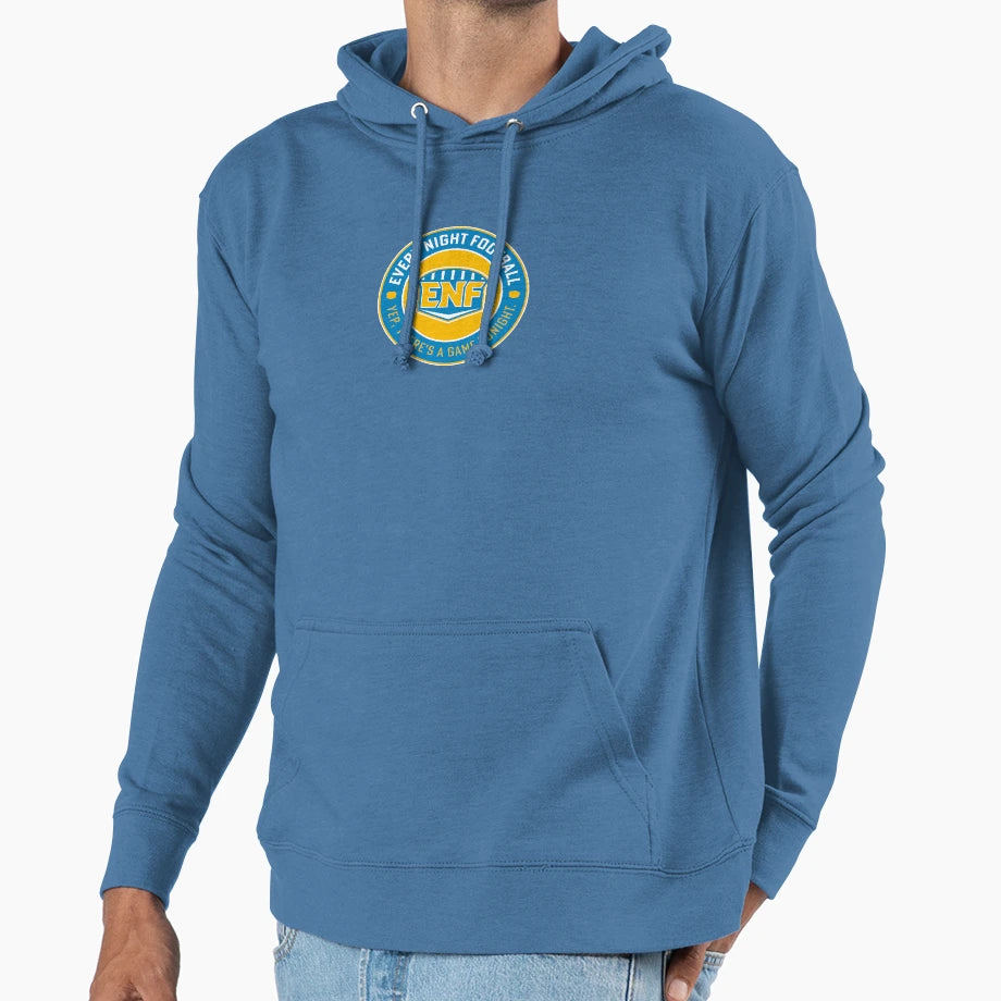 Every Night Football Circular Slogan Hoodie - Fun Novelty Design Men Women - T-Shirt, Sweatshirt, Hoodie