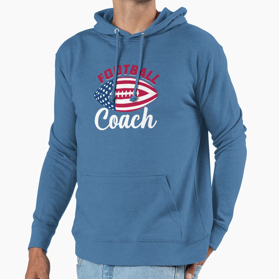 American Football Player 4Th July Usa Hoodie - Fun Novelty Design Unisex - T-Shirt, Sweatshirt, Hoodie
