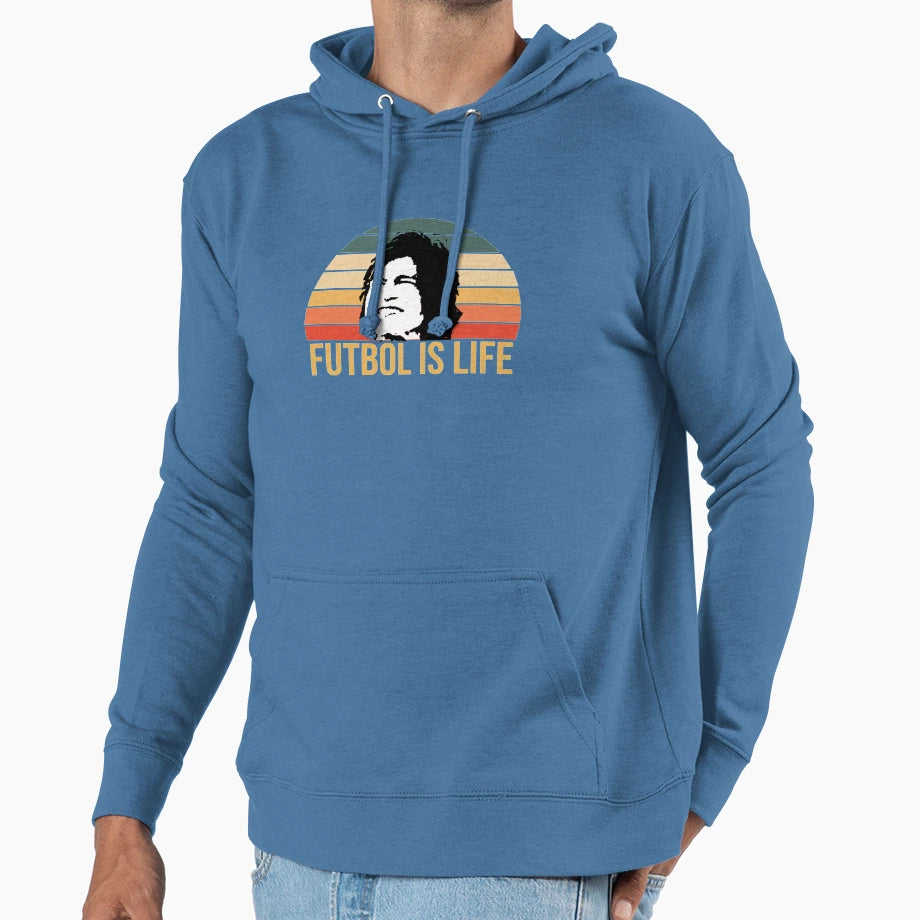 Futbol Is Life Hoodie - Unique Graphic for Adults - T-Shirt, Sweatshirt, Hoodie