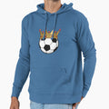 Soccer Crown King Hoodie - Unique Graphic Unisex - T-Shirt, Sweatshirt, Hoodie