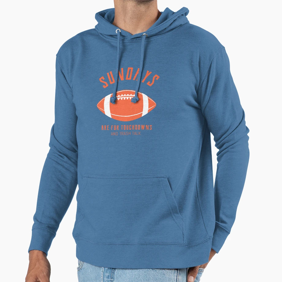 Sundays Are Touchdowns And Trash Talk T-Shirt - Custom Art Print for Adults - T-Shirt, Sweatshirt, Hoodie