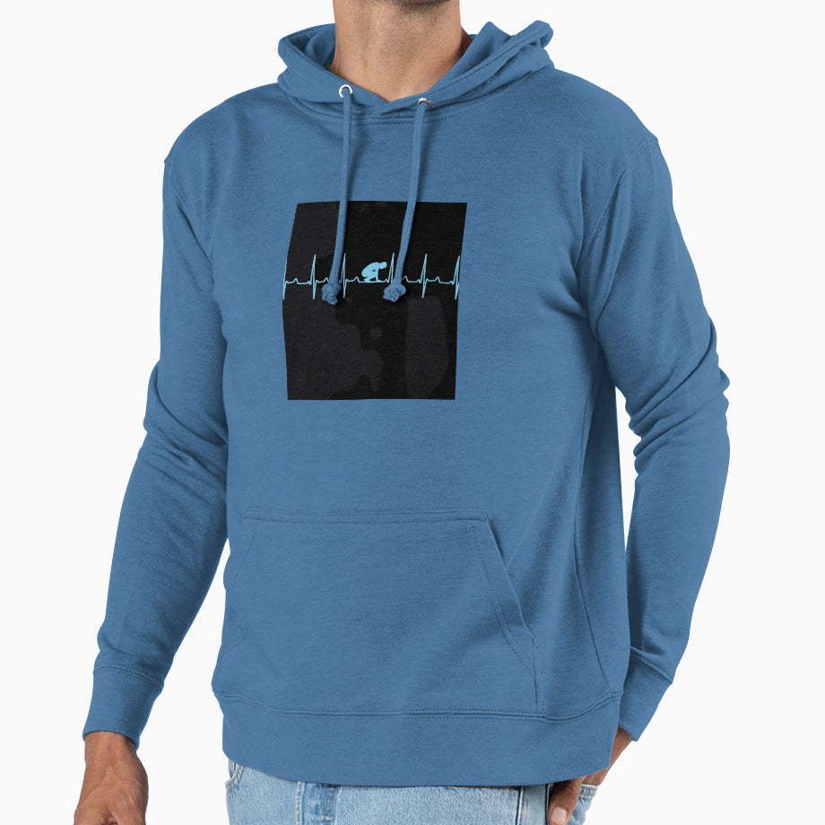 Golf Heartbeat Golfers Hoodie - Graphic Print for Adults - T-Shirt, Sweatshirt, Hoodie