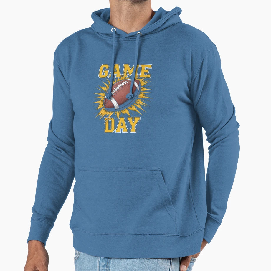 Game Day Football Hoodie - Unique Graphic for Adults - T-Shirt, Sweatshirt, Hoodie