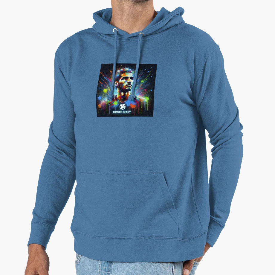 Future Ready Soccer Hoodie - Graphic Print Unisex - T-Shirt, Sweatshirt, Hoodie