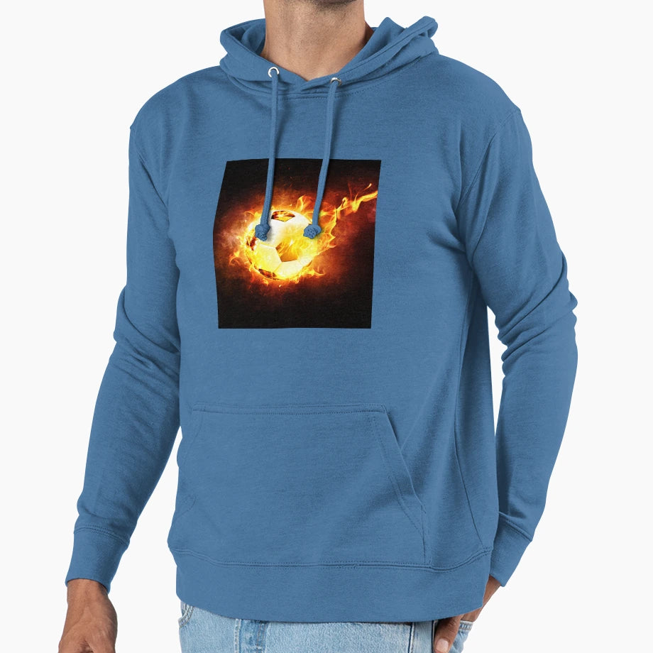 Glowing Football Ball Hoodie - Streetwear Style Unisex - T-Shirt, Sweatshirt, Hoodie