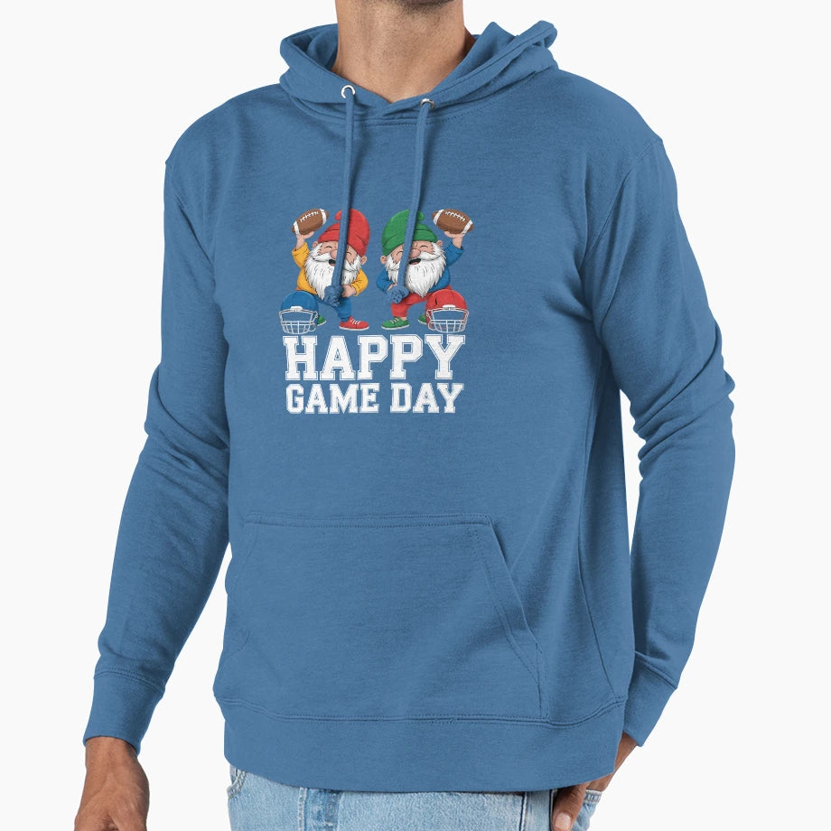 Happy Game Day Football Support Hoodie - Custom Art Print Unisex - T-Shirt, Sweatshirt, Hoodie