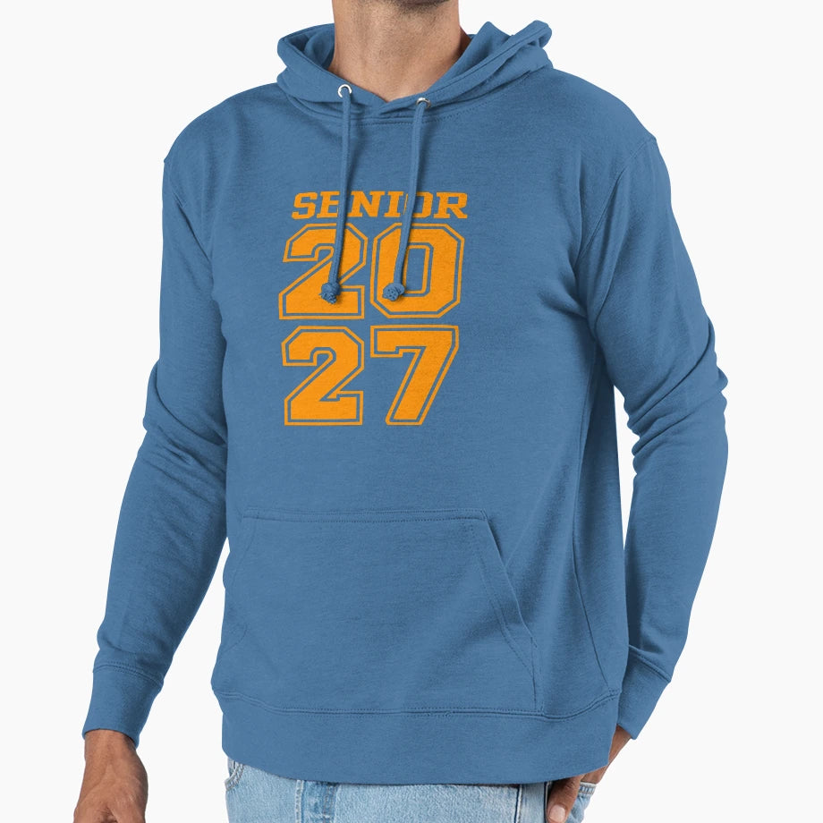 Back To School Class 2027 Seniors Hoodie - Casual Everyday Wear Unisex - T-Shirt, Sweatshirt, Hoodie